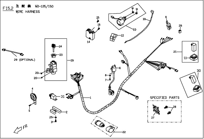 Genuine Blur Wire Harness